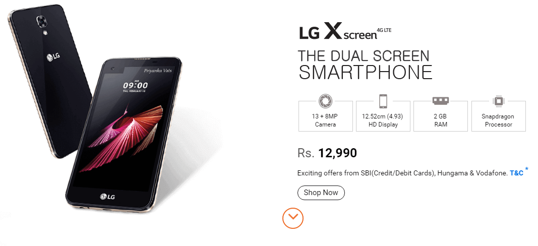 You are currently viewing LG launched LG X Screen Android Smart Phone in India