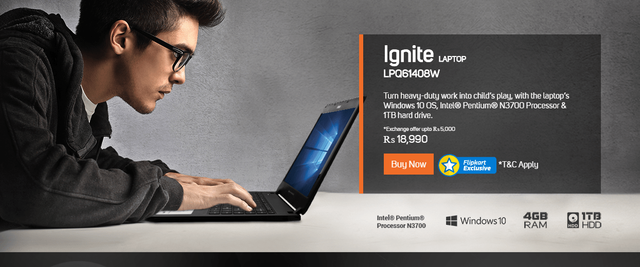 You are currently viewing Micromax Ignite Laptop LPQ61408W launched with 4GB RAM and 1TB HDD