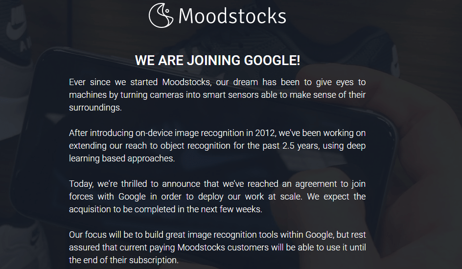 You are currently viewing Google acquires French startup Moodstocks