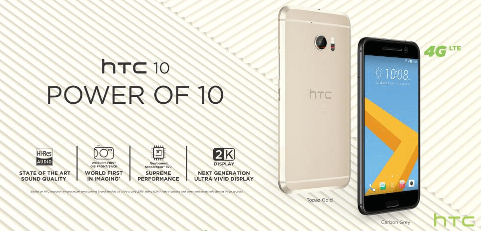 You are currently viewing HTC 10 launched in India, A brand new definition to flagship