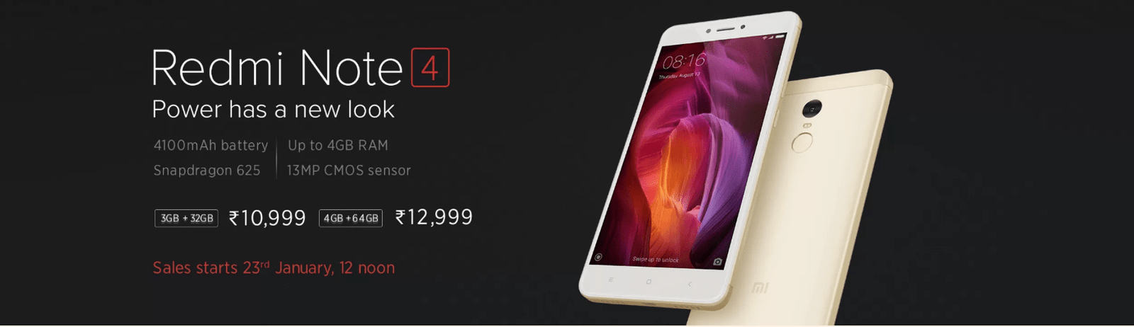 You are currently viewing Xiaomi launched Redmi Note 4 in India